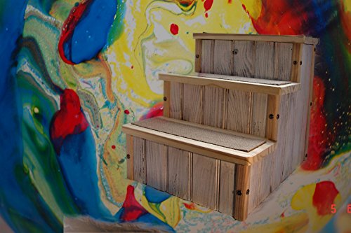 Hundetreppe, hellblau. Hundemöbel, Katzentreppe, - 2